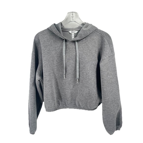 Spanx AirEssentials Hoodie Sweatshirt Pullover Gray Sz M Athleisure Cozy Lux - Picture 1 of 5